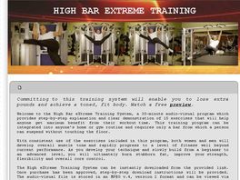 Go to: High Bar eXtreme Training