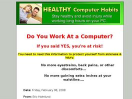 Go to: Healthy Computer Habits