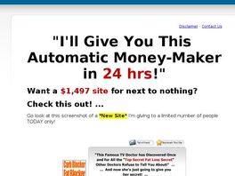 Go to: You Make $45.73 On The Front End! :: & $66.55 On The Back End!