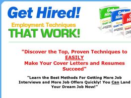 Go to: Get Hired! Cover Letters That Work!