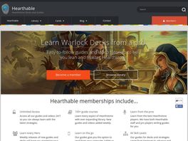 Go to: Hearthable - Hearthstone Mastery Guide