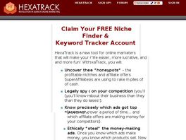 Go to: HexaTrack - Ad Spy Tool and Conversion Tracker