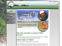 Go to: Hand Book Of Golf.