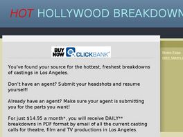 Go to: Hollywood Casting Call Information.