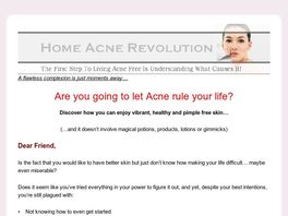 Go to: Home Acne Revolution - Highest Converting Natural Health Offer On CB