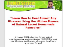 Go to: Insider Secrets To Homemade Medicine.