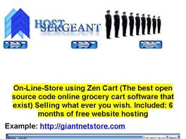 Go to: Online Store Website with 6 Months Hosting, Free
