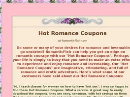 Go to: Hot Romance Coupons.