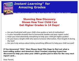 Go to: Instant Learning For Amazing Grades 75% Payout!