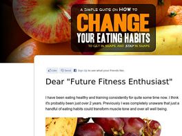 Go to: How To Change Your Eating Habits - To Get In Shape And Stay In Shape