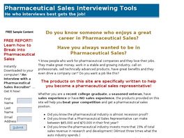 Go to: Pharmaceutical Sales Interview Tools.