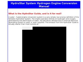 Go to: Hydrostar Hydrogen Fuel Conversion Guide