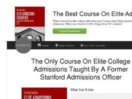 Go to: 12%+ Conversion, Former Stanford Admissions Officer!