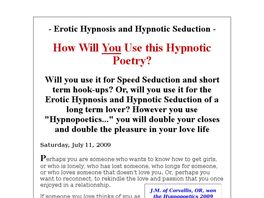 Go to: Hypnotic Seduction & Erotic Hypnosis Using Hypnotic Poetry