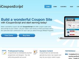 Go to: iCouponScript : Best PHP Coupon SCript - Make a wonderful Coupon Site