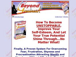 Go to: Beyond Greatness - Boost Your Self-confidence Now