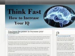 Go to: Think Fast: How To Increase Your Iq