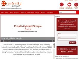 Go to: Creativitymadesimple "empowertrueself.becreative.shineonsuccess"