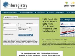Go to: Inforegistry.com - Background Check, People Lookup, Criminal History