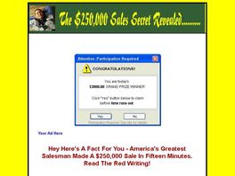 Go to: The 250000 Dollar Sales Secret Revealed.