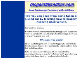 Go to: Inspect A Used Car Before You Buy (ebook).