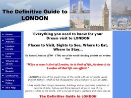 Go to: The Definitive Guide To London.