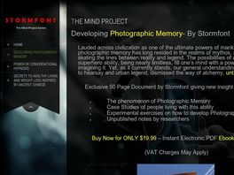 Go to: Developing Photographic Memory: Mind Project