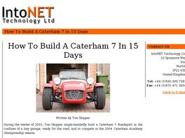 Go to: How To Build A Caterham 7 In 15 Days.