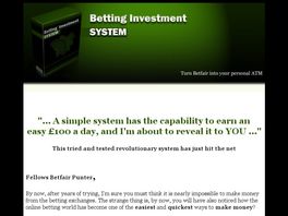 Go to: Betting Investment Formula