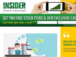 Go to: Insider Stock Provider $99.99/ Earn 75% Commission On Each Sale!