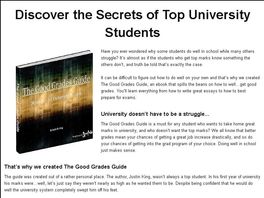 Go to: The Good Grades Guide: Strategies For College Success