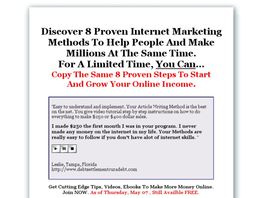Go to: Internet Success For Anyone (Trial W/Recurring).