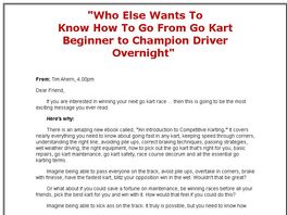 Go to: An Introduction To Competitive Karting