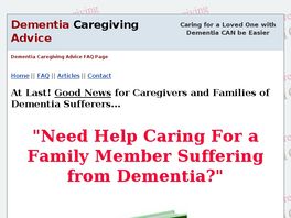 Go to: Dementia Caregiving Advice.