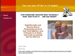 Go to: Stop Overeating Ebook - Lose 24 Pounds.