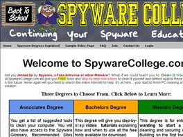 Go to: Spyware College - Continuing Your Spyware Education