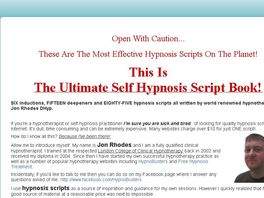 Go to: The Ultimate Self Hypnosis Script Book