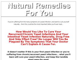 Go to: Cure Your Yeast Infection Naturally