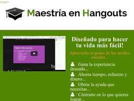 Go to: Maestria En Hangouts