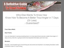 Go to: The Definitive Guide To Trout Fishing!