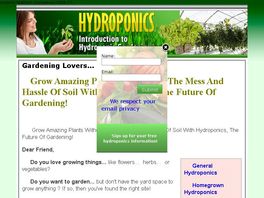 Go to: Introduction to Hydroponic Gardening