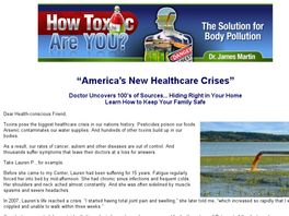 Go to: How Toxic Are You? America's New Healthcare Crises.