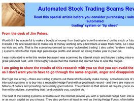 Go to: Automated Stock Trading Scams Revealed.