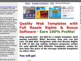 Go to: Quality Web Templates Pack With Full Resell Rights & Bonus Software.