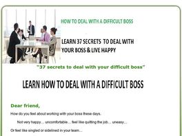 Go to: 37 Secrets To Deal With Boss