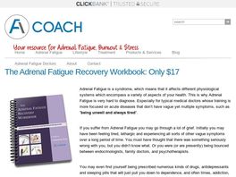Go to: Adrenal Fatigue Recovery Workbook
