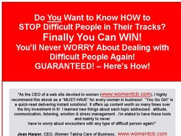 Go to: You Go Girl! A Woman's Guide on How to Thrive Around Difficult People