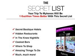 Go to: Mykonos Travel Guide Book Secret List