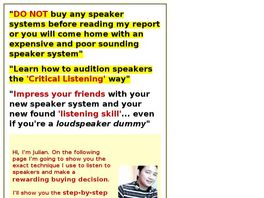 Go to: How To Audition Loudspeakers