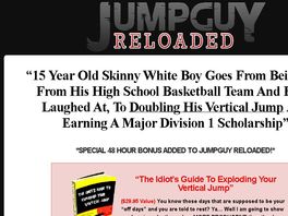 Go to: Jumpguy Reloaded- Real Vertical Jump Results